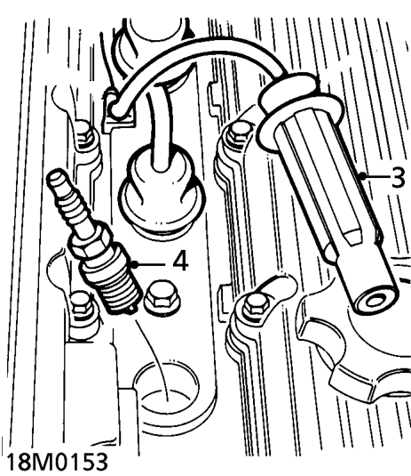 Spark plugs - ’t’ series – Remove spark plug cover.