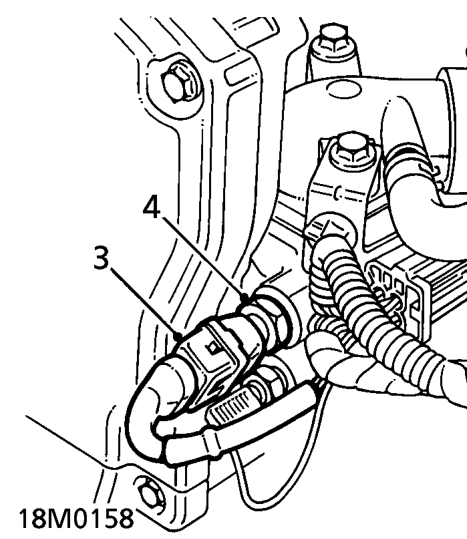Coolant temperature sensor - ’t’ series – Position absorbent cloth around coolant temperature sensor to absorb any coolant spillages