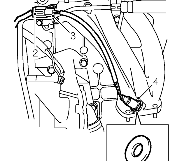 Heated oxygen sensor - ’t’ series – Disconnect battery earth lead.