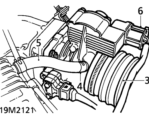 Throttle housing - ’t’ series – Disconnect battery earth lead.