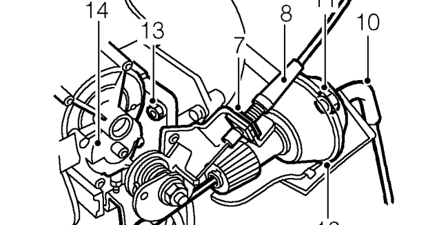 Throttle housing - ’t’ series – Disconnect multiplugs from stepper motor and throttle position sensor.