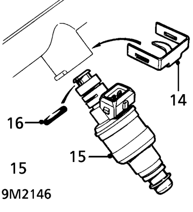Fuel rail - ’t’ series – Fit protective cap to each injector.