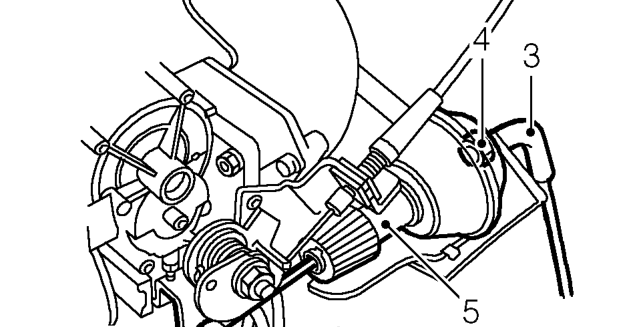 Cruise control actuator unit - ’t’ series – Disconnect battery earth lead.