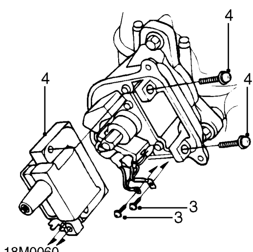 Ignition coil - up to 97.5 my – Remove flash shield.