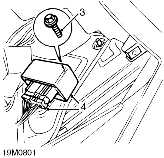 Main relay – Remove 3 screws and remove fascia lower cover.