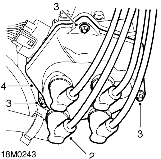 Distributor cap - 97.5 my on – Disconnect battery earth lead.