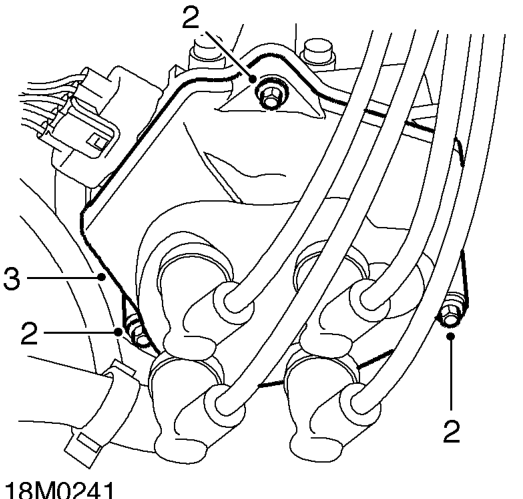 Rotor arm - 97.5 my on – Disconnect battery earth lead.