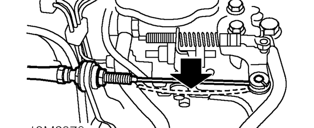 Throttle cable - without intercooler – Service repair no - 19.20.05