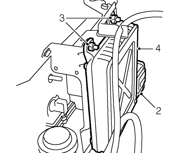 Engine control module - without intercooler (rover) – Disconnect battery earth lead.