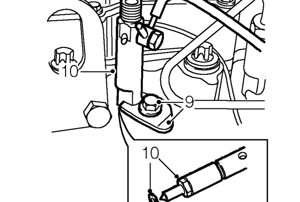 Injector needle lift sensor – Disconnect injector pipe from injector and move aside.