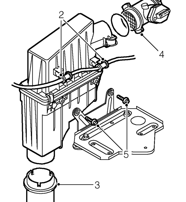 Air cleaner – Remove battery. See ELECTRICAL, Repairs.