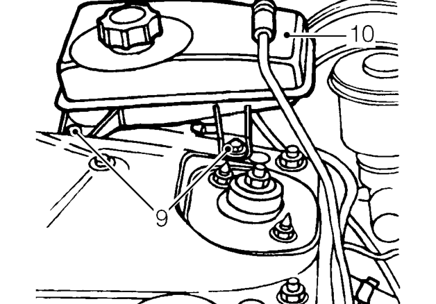 Rhd models only – Disconnect throttle inner cable from throttle position sensor.