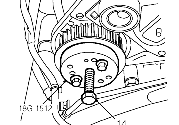 Remove locking pin tool 18G 1717 from FIP drive gear.