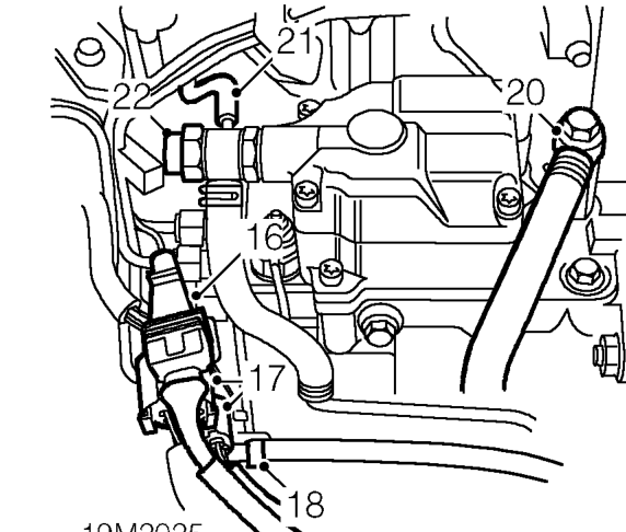 Remove nut and disconnect feed lead from no 2 glow plug