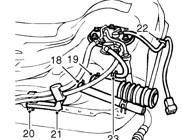 Remove fuel tank from beneath vehicle. Do not carry out further dismantling if component i
