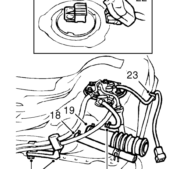 Remove fuel tank from beneath vehicle. Do not carry out further dismantling if component i