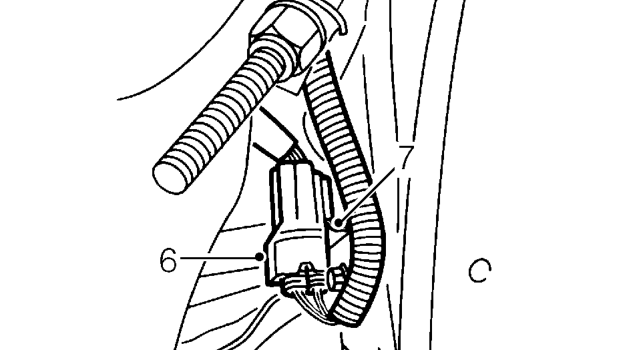 Fuel tank - ’l’ series – Remove 2 bolts and 2 scrivets from fuel pipe shield, remove shield.