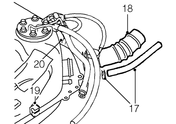 Remove fuel tank from beneath vehicle. Do not carry out further dismantling if component i