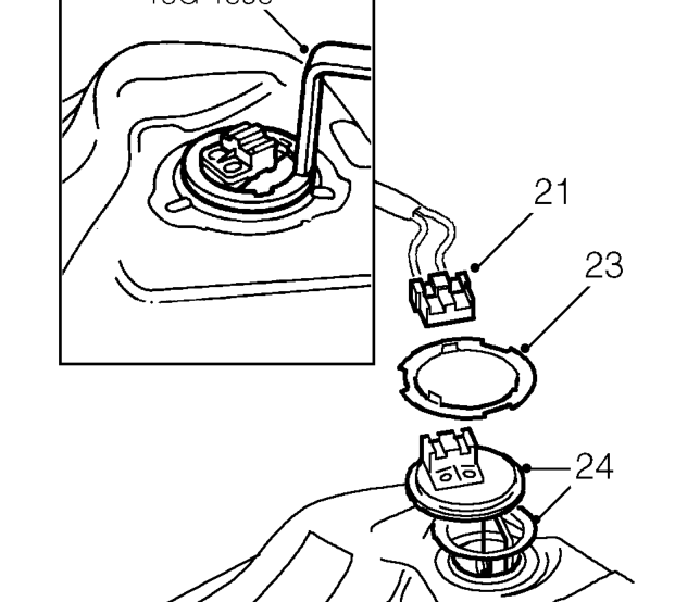 Disconnect breather hose from fuel tank.