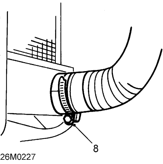 Drain and refill - ’k’ series – Position drain tin to collect coolant.