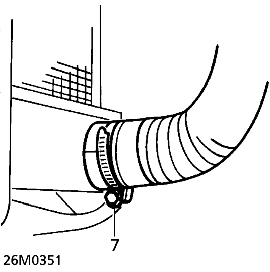 Drain and refill - ’t’ series – Position drain tin to collect coolant.