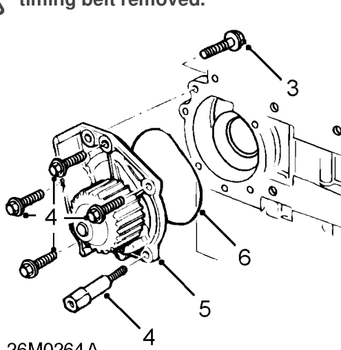 Coolant pump - ’k’ series – Remove camshaft timing belt. See ENGINE - ’K’ SERIES, Repairs.