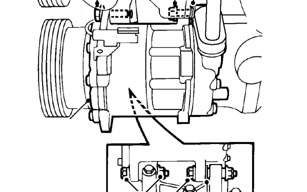 Coolant pump - with air conditioning – Remove radiator top hose from engine.