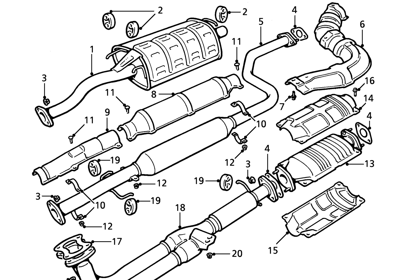 Exhaust pipe - ’k’ series