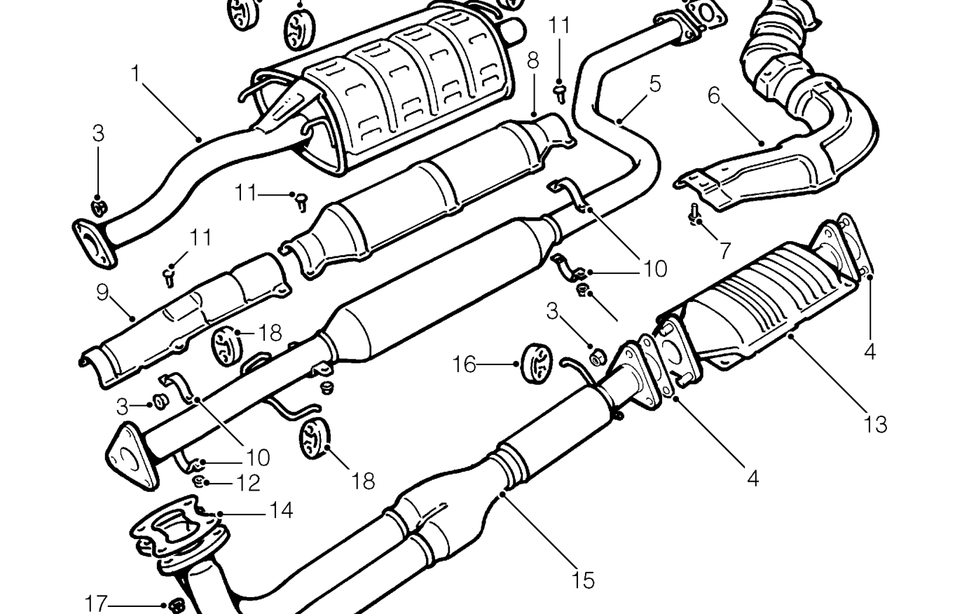 Exhaust pipe - ’t’ series