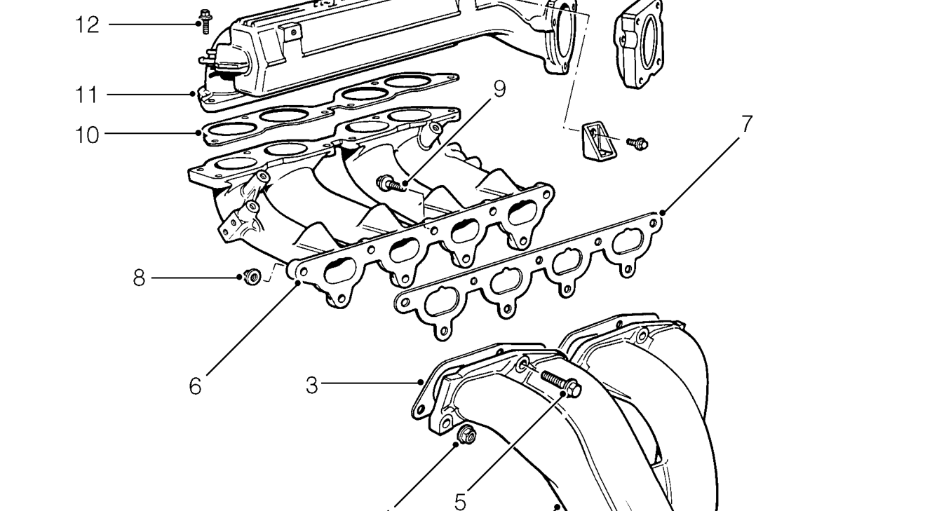Inlet and exhaust manifolds - ’t’ series