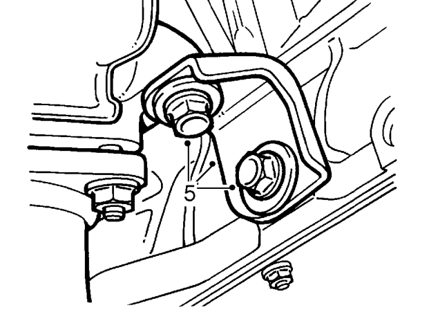 Exhaust manifold gasket - ’d’ series – Release oxygen sensor multiplug from bracket. Disconnect multiplug.