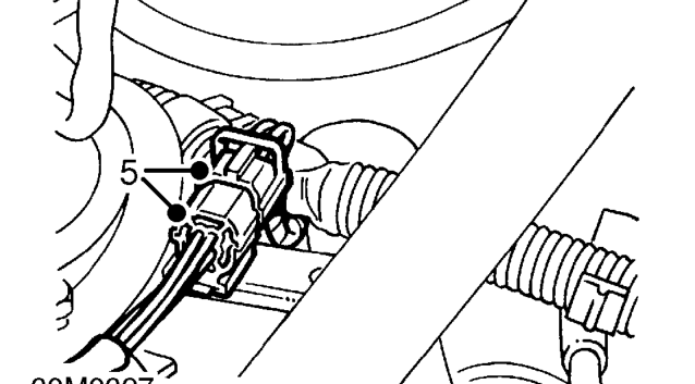 Exhaust manifold gasket - ’k’ series with air conditioning – Remove alternator top mounting bracket.