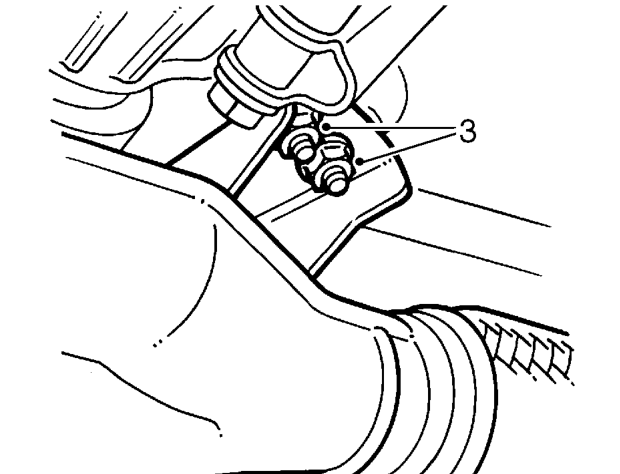 Front pipe to manifold gasket - ’k’ series – Remove 4 flange nuts securing front pipe to manifold.