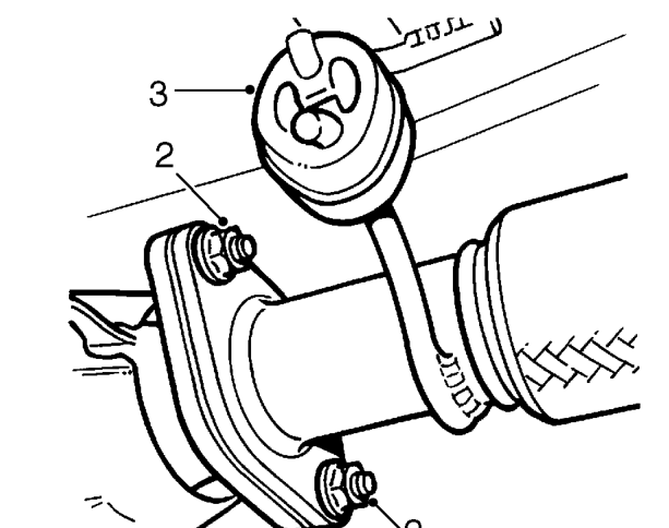 Exhaust front pipe - ’k’ series – Raise front of vehicle.