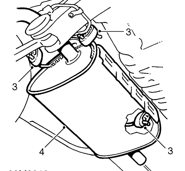 Tail pipe - ’k’ series – Remove 2 nuts securing intermediate pipe to tail pipe.