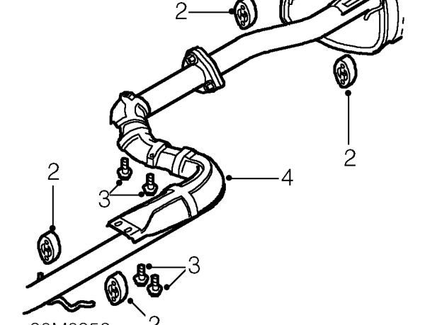 Fuel tank heat shield - ’l’ series – Raise vehicle on 4 post ramp.