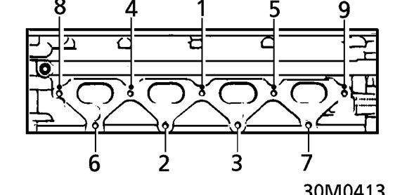 Inlet manifold gasket - ’t’ series – Fit NEW gasket to cylinder head.