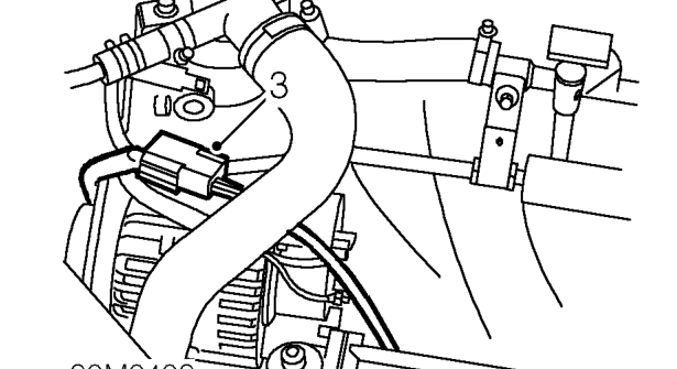 Exhaust manifold gasket - ’t’ series without air conditioning – Remove 4 flange nuts securing exhaust front pipe to manifold, release pipe and discard gas