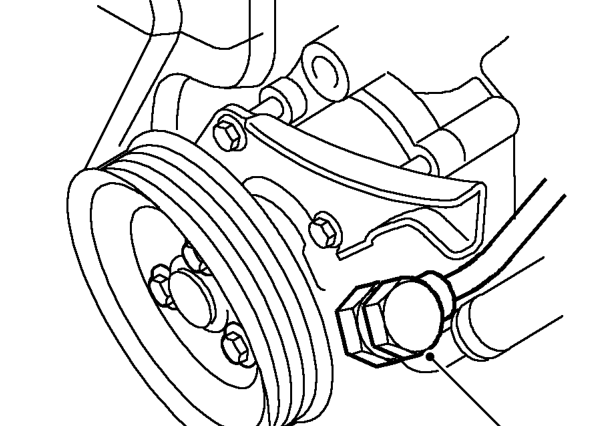 Exhaust manifold gasket - ’t’ series with air conditioning – Position container beneath power steering pump.