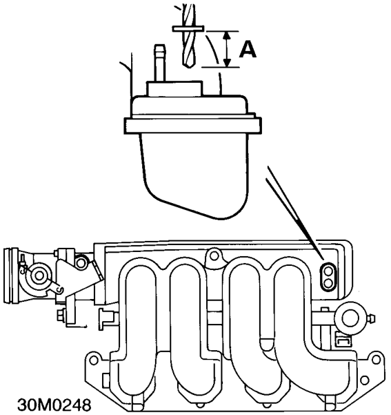 Inlet manifold stub pipes - ’k’ series – Measure diameter of stub pipe which has broken.