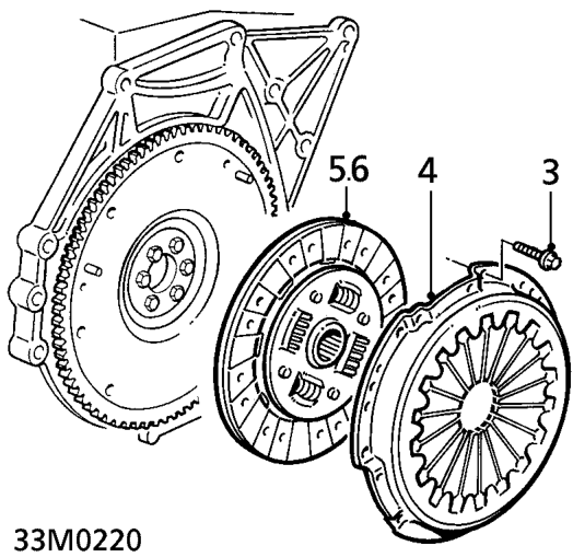 Drive plate - ’t’ series – Place a circular piece of flat plate across diaphragm fingers and insert feeler gauges bet