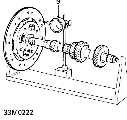 Measure rivet depth, renew plate if less than service limit. Rivet depth: NEW clutch plate