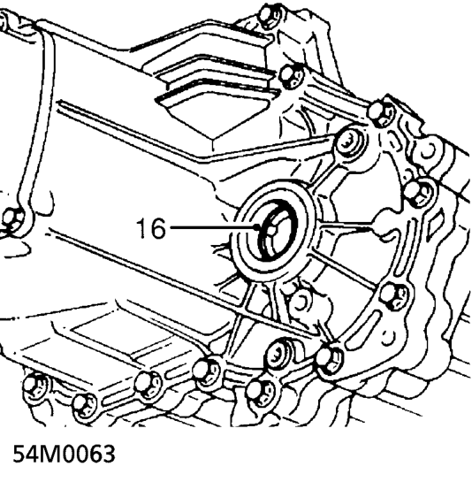 Secure drive shaft clear of gearbox for access.