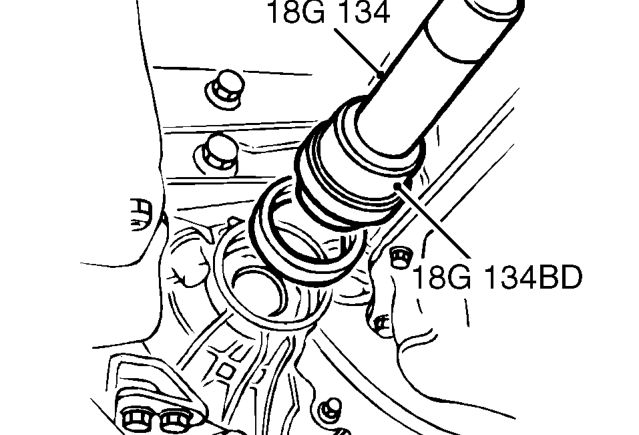 Lubricate new oil seal with gearbox oil. See INFORMATION, Capacities, fluids and lubricant