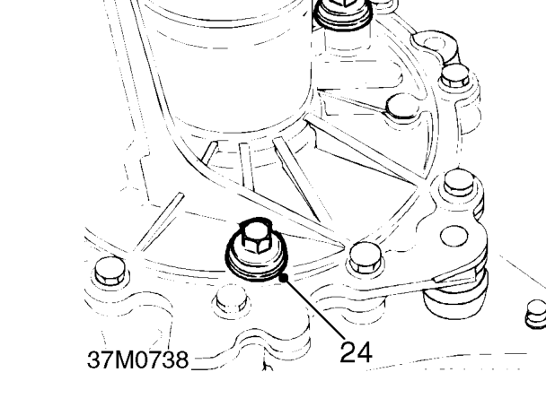Position container beneath gearbox to catch fluid loss.