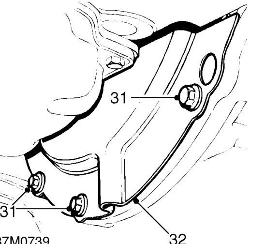 Release RH drive shaft from gearbox. See MANUAL GEARBOX, Repairs. RH differential oil seal