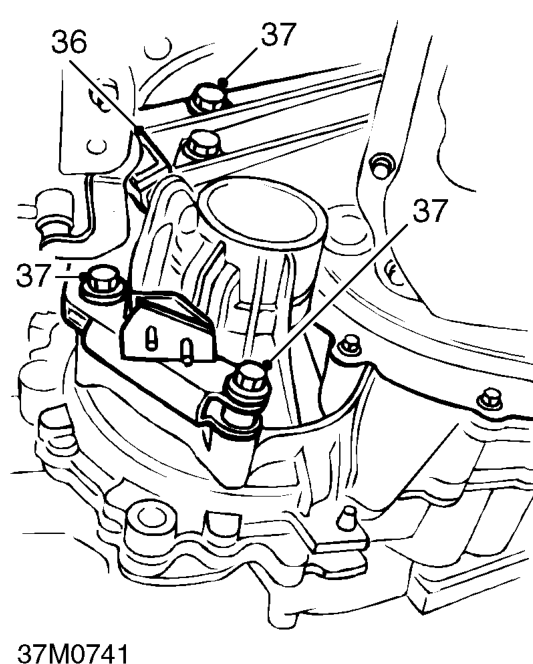 Remove flywheel front cover plate.