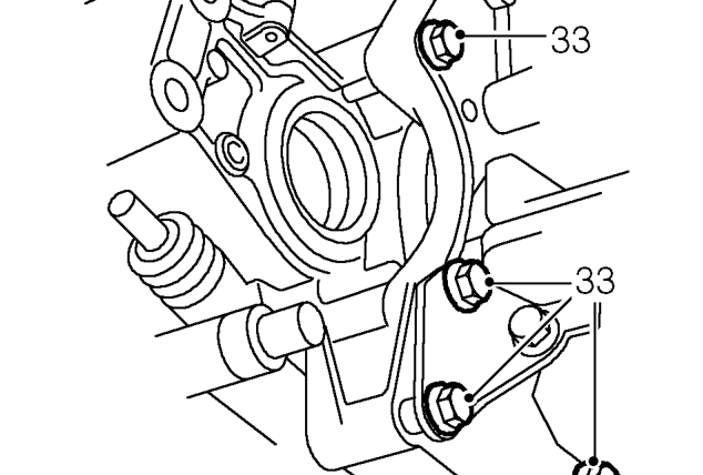 Take weight of gearbox with lifting equipment.