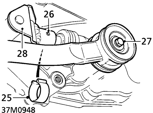Remove anti-beaming bracket.