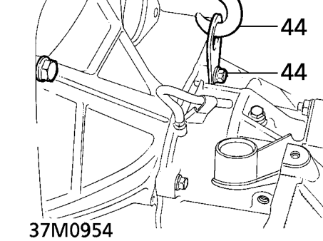 Remove clutch slave cylinder mounting bracket.